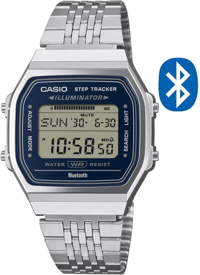 Casio Collection Vintage Iconic s&nbsp;krokoměrem ABL-100WE-2AEF (679) - Hodinky Casio