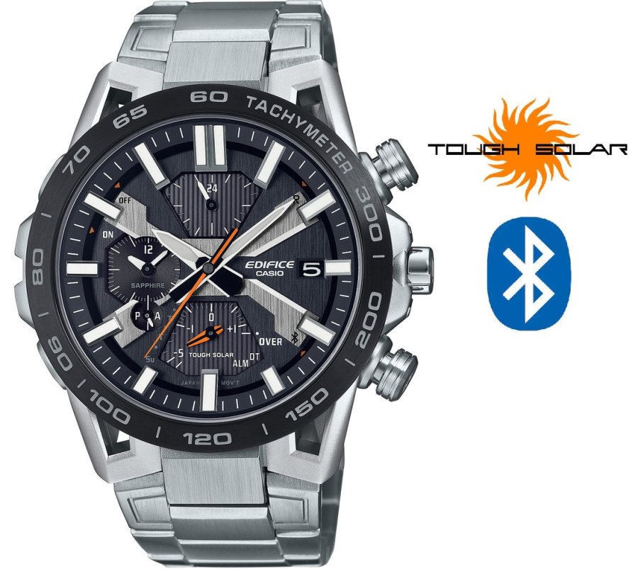 Casio Edifice Bluetooth Connected Solar EQB-2000DB-1AER (650) - Hodinky Casio