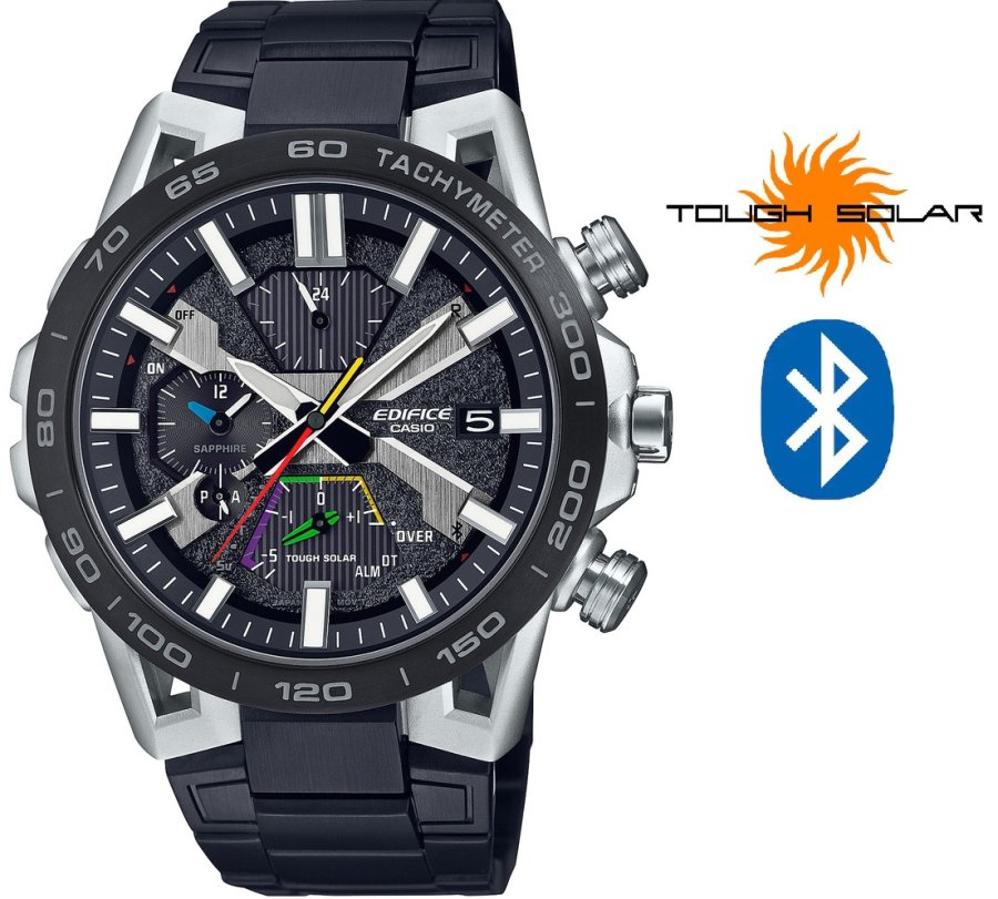 Casio Edifice Bluetooth Connected Solar SOSPENSIONE EQB-2000DC-1AER (650) - Hodinky Casio