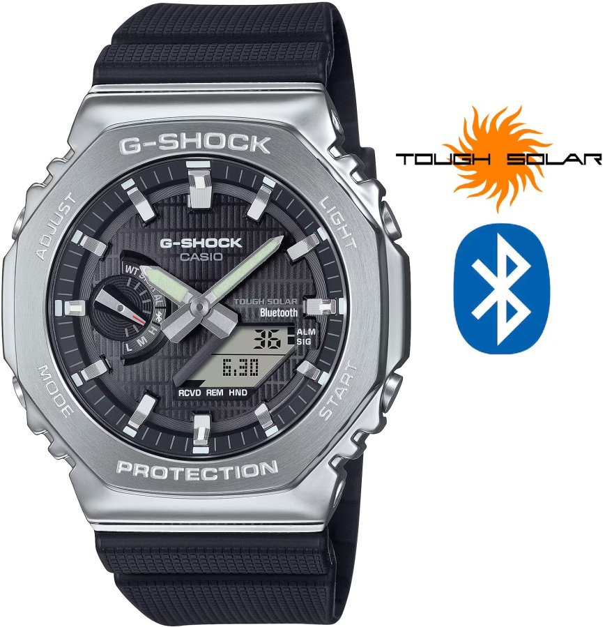 Casio G-SHOCK G-Steel Solar Bluetooth GBM-2100-1AER (663) - Hodinky Casio