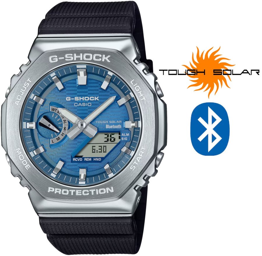 Casio G-SHOCK G-Steel Solar Bluetooth GBM-2100A-2BER (663) Casio G-SHOCK G-Steel Solar Bluetooth GBM-2100A-2BER (663) - Hodinky Casio