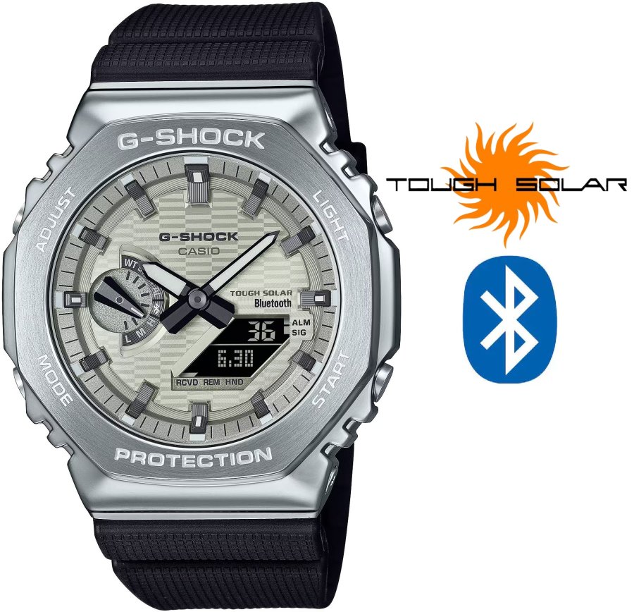 Casio G-SHOCK G-Steel Solar Bluetooth GBM-2100A-8BER (663) Casio G-SHOCK G-Steel Solar Bluetooth GBM-2100A-8BER (663) - Hodinky Casio