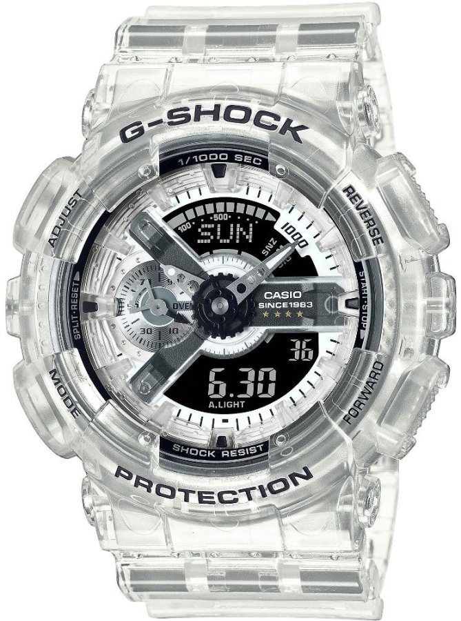 Casio G-Shock GA-114RX-7AER 40th Anniversary CLEAR Remix (411) - Hodinky Casio
