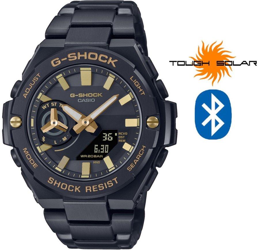 Casio G-Shock PRO G-STEEL Bluetooth Solar GST-B500BD-1A9ER (659) - Hodinky Casio