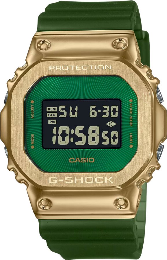 Casio The G/G-SHOCK Emerald Gold GM-5600CL-3ER (322) - Hodinky Casio