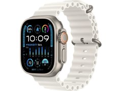 Apple Apple Watch Ultra 2 49mm titanová s bílým oceánským řemínkem