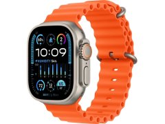 Apple Apple Watch Ultra 2 49mm titanová s oranžovým oceánským řemínkem