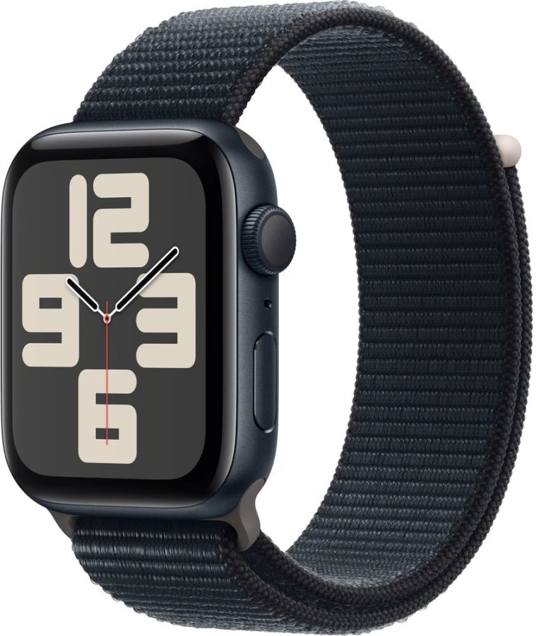 Apple Apple Watch SE (2023) GPS 44mm sportovní provlékací řemínek temně inkoustový - Hodinky Chytré hodinky Apple