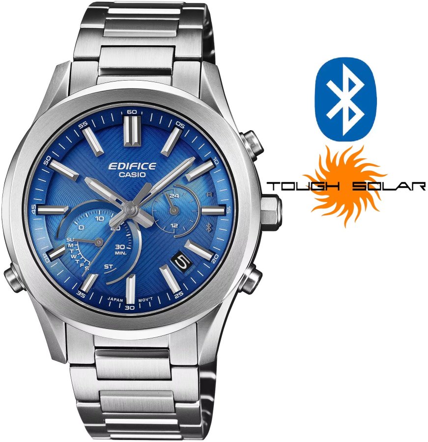 Casio Edifice Bluetooth Connected Solar EQB-1300D-2AEF (000) - Hodinky Chytré hodinky Casio