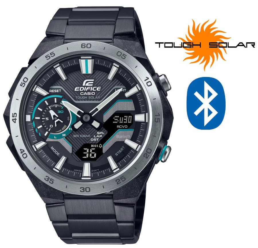 Casio Edifice Windflow Bluetooth Connected Solar ECB-2200DD-1AEF (675) Casio Edifice Windflow Bluetooth Connected Solar ECB-2200DD-1AEF (675) - Hodinky Chytré hodinky Casio