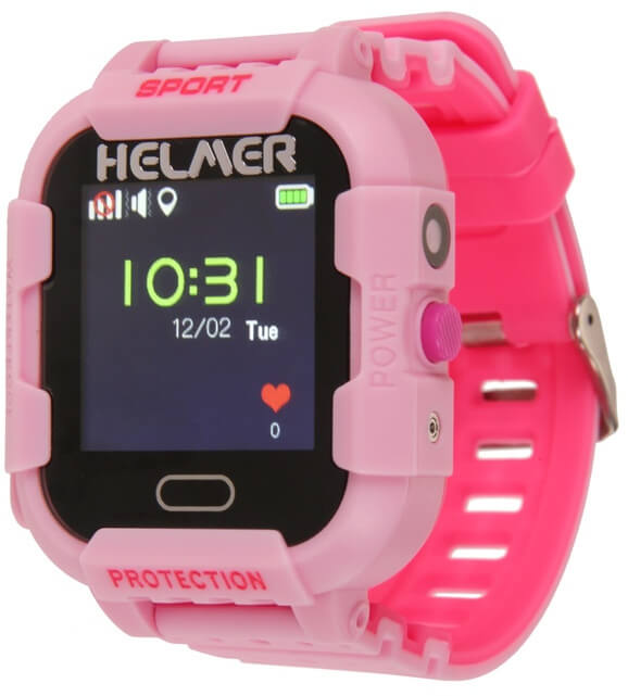 Helmer Chytré dotykové hodinky s GPS lokátorem a fotoaparátem - LK 708 růžové - Hodinky Chytré hodinky Helmer