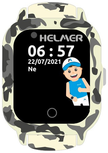 Helmer Chytré dotykové hodinky s GPS lokátorem a fotoaparátem - LK 710 4G šedé - Hodinky Chytré hodinky Helmer