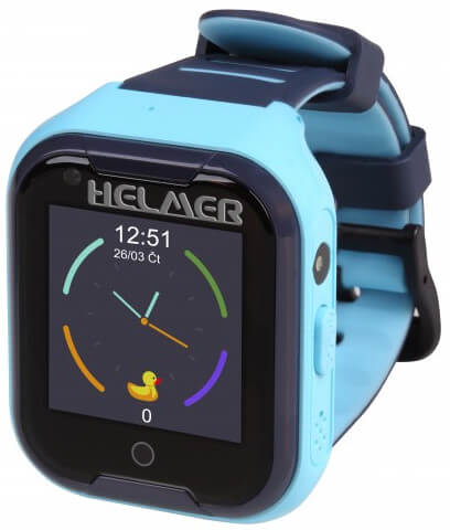 Helmer LK 709 4G modré - dětské hodinky s GPS lokátorem, videohovorem - Hodinky Chytré hodinky Helmer