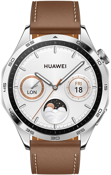 Huawei Watch GT 4 46 mm Hnědá kůže - Hodinky Chytré hodinky Huawei
