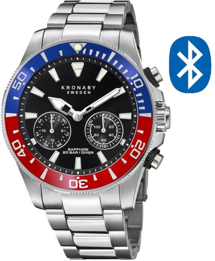 Kronaby Vodotěsné Connected watch Diver S3778/4 - Hodinky Chytré hodinky Kronaby