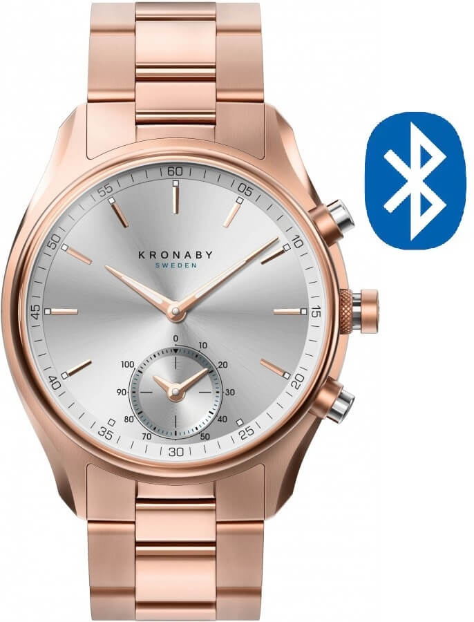 Kronaby Sekel 43 mm Vodotěsné Connected watch Sekel S2745/1 - Hodinky Chytré hodinky Kronaby