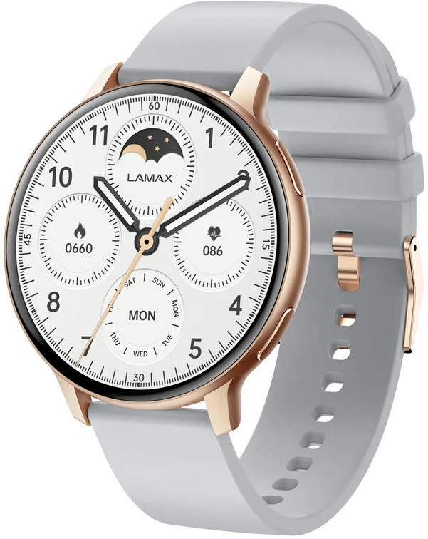LAMAX Dárkový set Aura Rose Gold 8596687004001 + náhradní řemínek - Hodinky Chytré hodinky LAMAX