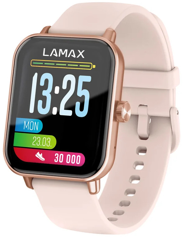 LAMAX Dárkový set BCool2 Play Rose Gold 8595724900948 + náhradní řemínek - Hodinky Chytré hodinky LAMAX