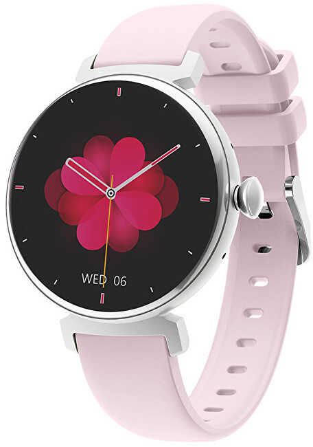 Wotchi AMOLED Smartwatch DM70 – Silver - Pink - Hodinky Chytré hodinky Wotchi