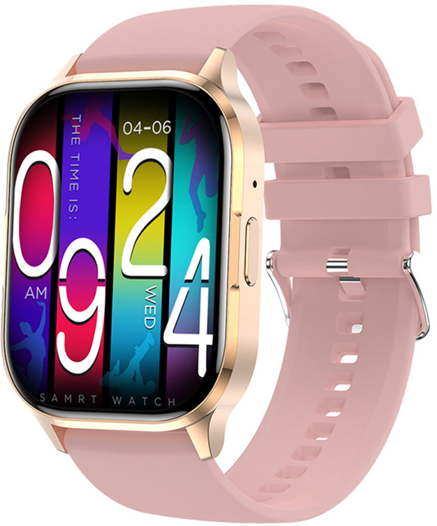 Wotchi AMOLED Smartwatch W21HK – Gold - Pink - Hodinky Chytré hodinky Wotchi