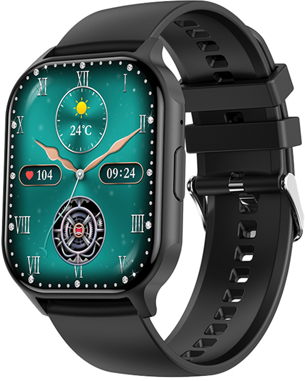 Wotchi AMOLED Smartwatch W26HK – Black - Black - Hodinky Chytré hodinky Wotchi