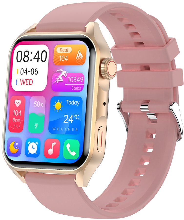 Wotchi AMOLED Smartwatch W280PKS - Pink - Hodinky Chytré hodinky Wotchi