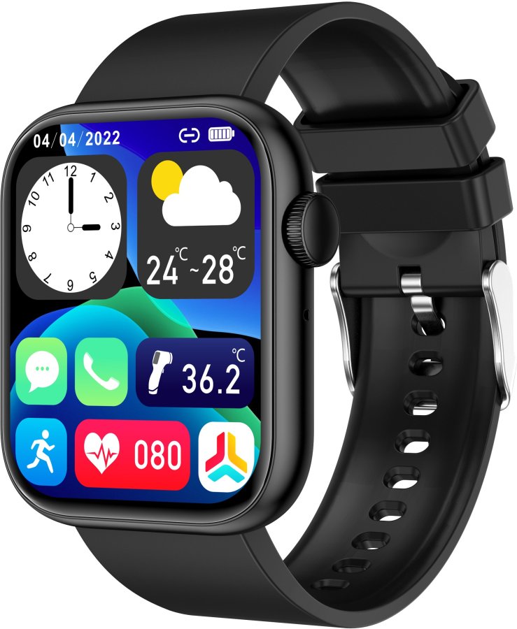 Wotchi Smartwatch WQX7B - Black - Hodinky Chytré hodinky Wotchi