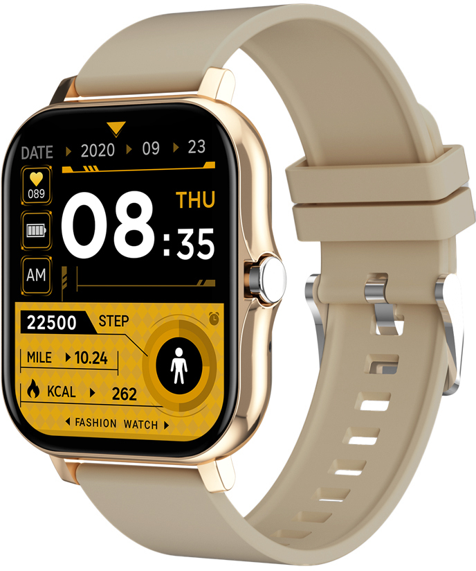 Wotchi Smartwatch WO2GTG - Gold Silicone - Hodinky Chytré hodinky Wotchi