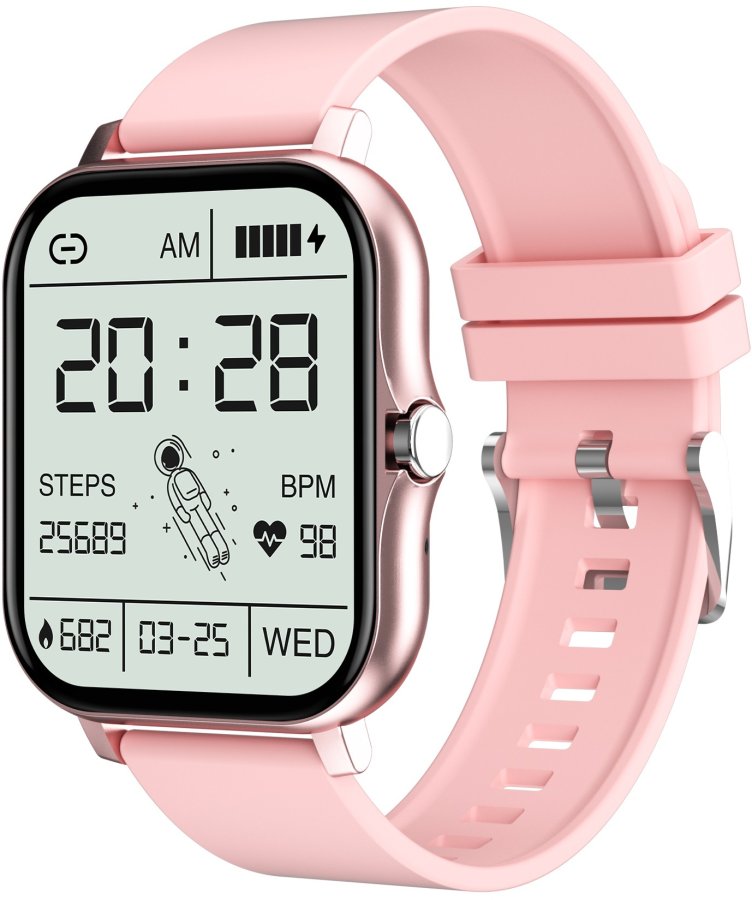 Wotchi Smartwatch WO2GTG - Pink Silicone - Hodinky Chytré hodinky Wotchi