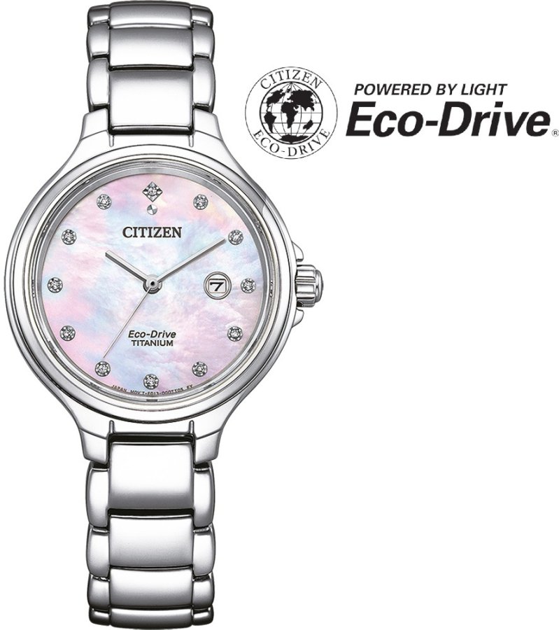 Citizen Lady Eco-Drive Super Titanium EW2680-84Y - Hodinky Citizen