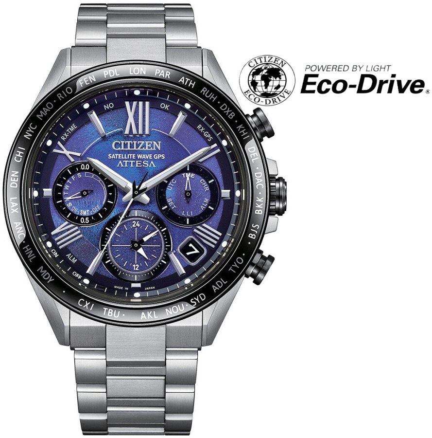 Citizen Satellite Wave Attesa Eco-Drive CC4075-50L Unite With Blue Limited Edition 2400pcs Citizen Satellite Wave Attesa Eco-Drive CC4075-50L Unite With Blue Limited Edition 2400pcs - Hodinky Citizen