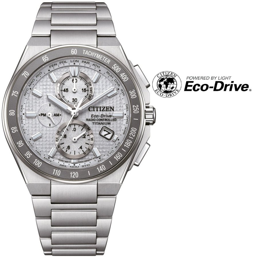 Citizen Sports Eco-Drive Radio Controlled Super Titanium AT8391-52H - Hodinky Citizen