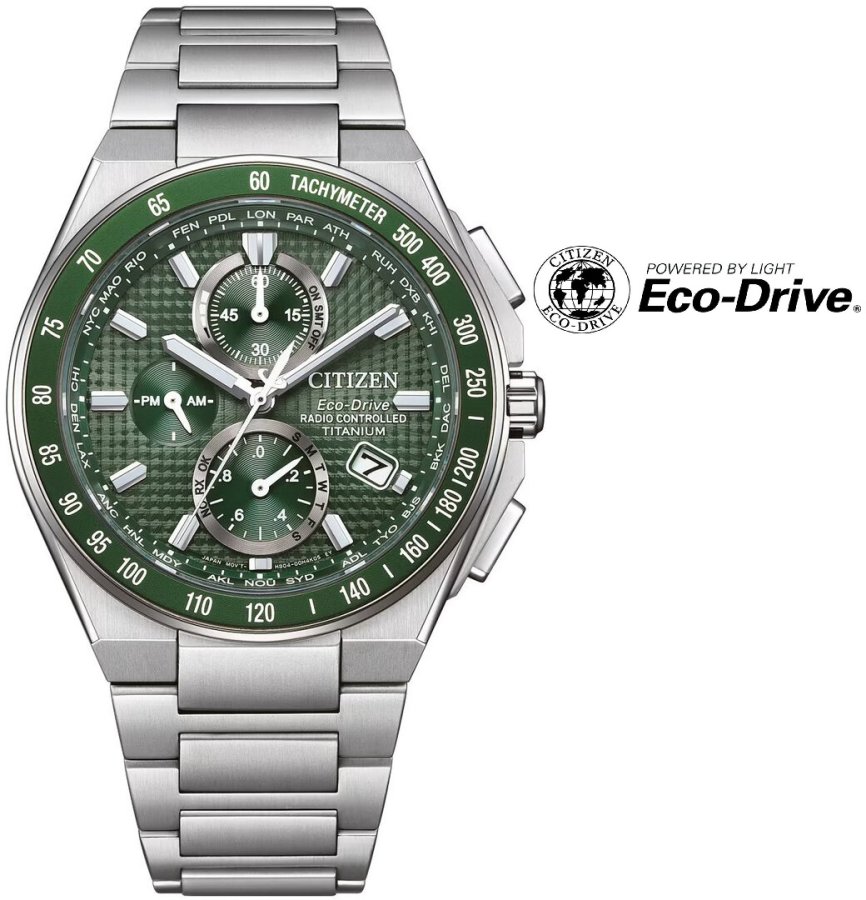 Citizen Sports Eco-Drive Radio Controlled Super Titanium AT8398-53X - Hodinky Citizen