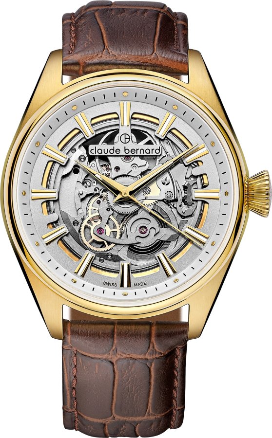 Claude Bernard Proud Heritage Automatic Skeleton 85307 37JC AID - Hodinky Claude Bernard