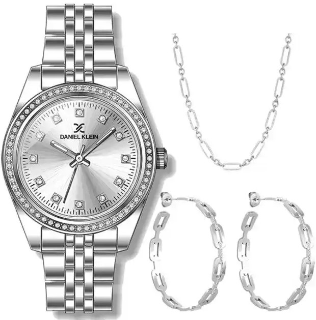 Daniel Klein Watch Match DK.1.13680-1 + náhrdelník, náušnice - Hodinky Daniel Klein