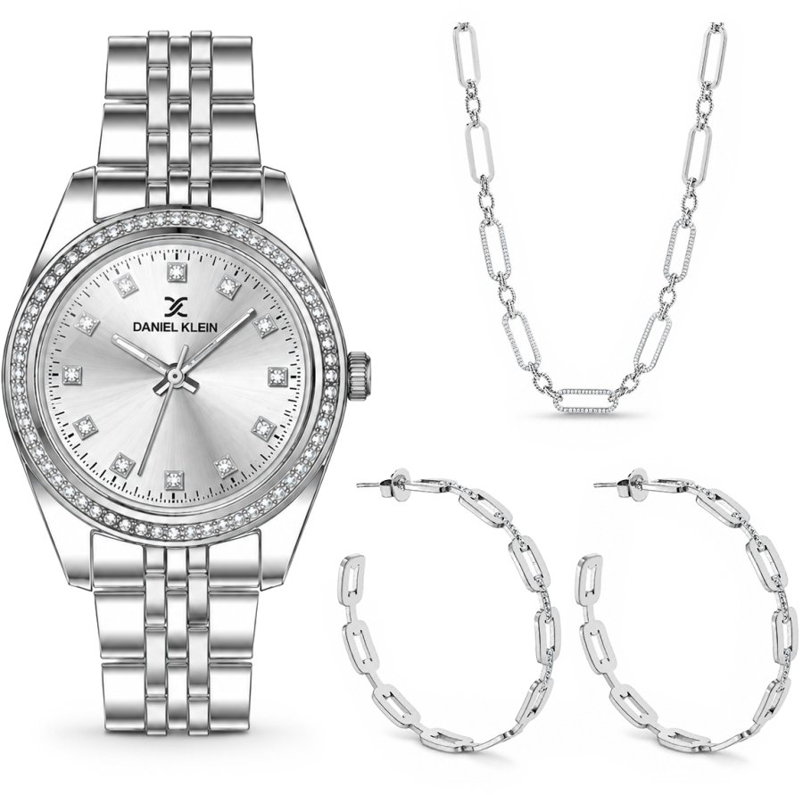 Daniel Klein Watch Match DK.1.13680-1 + náhrdelník, náušnice