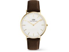 Daniel Wellington Classic 40 Brown Canvas White G DW00100942