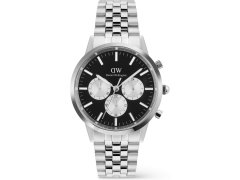 Daniel Wellington Iconic 42 Chronograph Arch 5-Link Onyx Panda Silver DW00100873
