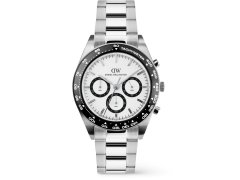 Daniel Wellington Iconic Tachymeter 42 3-Link White Black S DW00100948