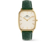 Daniel Wellington Marlon 32x36.30 Green Croc Belly Linen Off-White DW00100954
