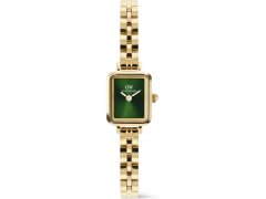 Daniel Wellington Quadro Mini 15.4x18.2 Arch 3-Link Emerald Sunray Gold DW00100852