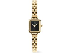 Daniel Wellington Quadro Mini 15.4x18.2 Arch 3-Link Onyx Sunray Gold DW00100851
