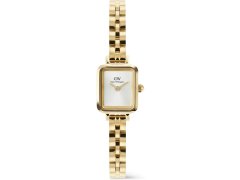 Daniel Wellington Quadro Mini 15.4x18.2 Arch 3-Link White Sunray Gold DW00100850