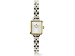 Daniel Wellington Quadro Mini 15.4x18.2 Arch 3-Link White Sunray Two Tone G S DW00100925