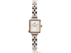 Daniel Wellington Quadro Mini 15.4x18.2 Arch 3-Link White Sunray Two Tone RG S DW00100926