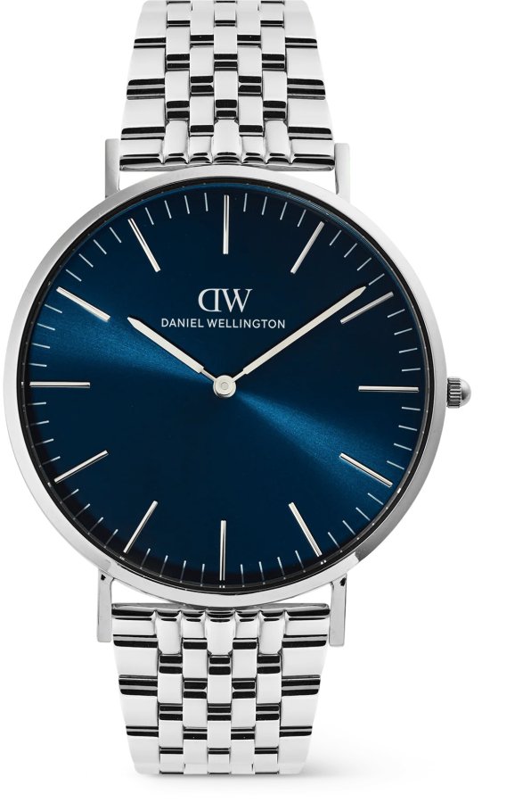 Daniel Wellington Classic 40 7-Link Arctic S DW00101010 - Hodinky Daniel Wellington