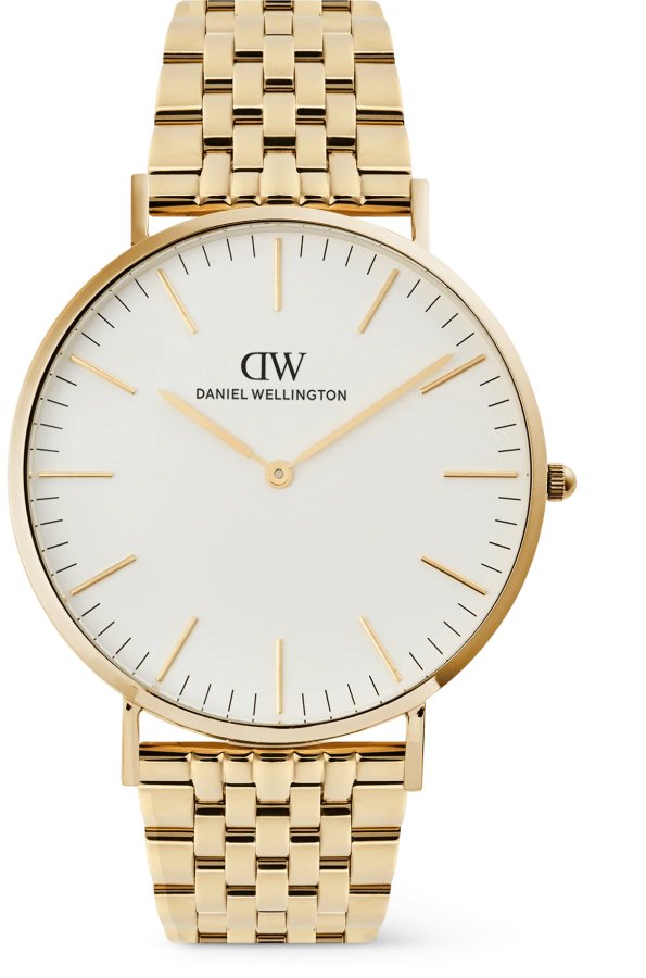 Daniel Wellington Classic 40 7-Link White G DW00101011 - Hodinky Daniel Wellington