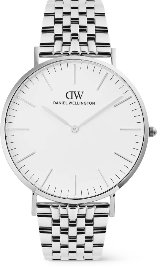 Daniel Wellington Classic 40 7-Link White S DW00101021 - Hodinky Daniel Wellington