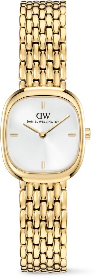 Daniel Wellington Corta 24x28 Royal Gold Unitone Grain-Link G DW00100993 - Hodinky Daniel Wellington
