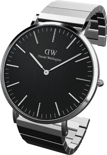 Daniel Wellington Classic 40 Sterling Piano S Brushed Onyx DW00100774 - Hodinky Daniel Wellington